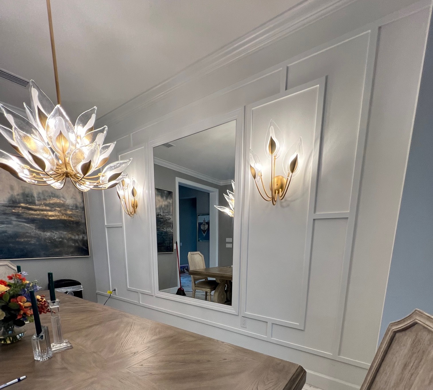 Naples accent wall interior renovation