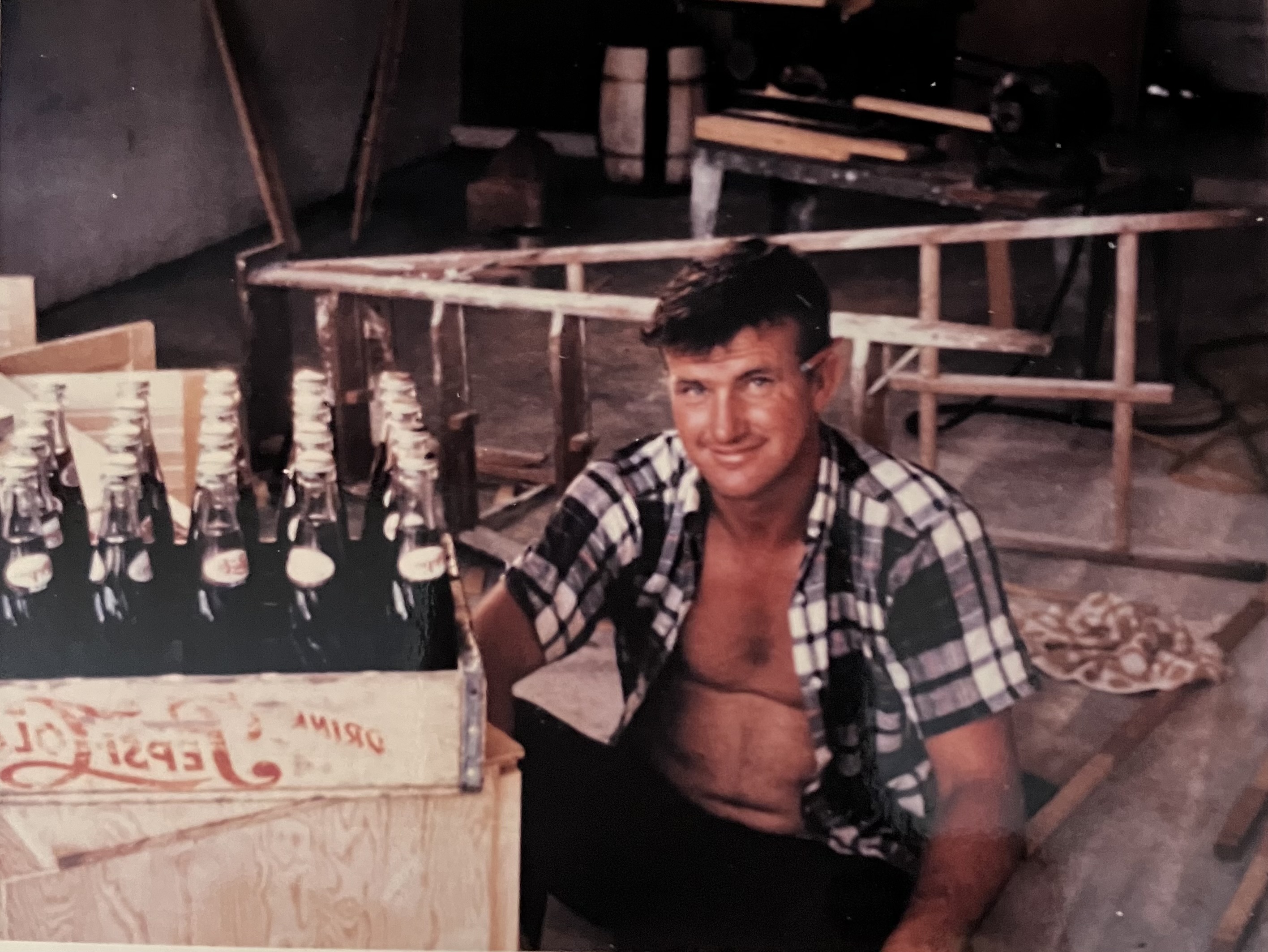 Vintage naples florida history home construction photo